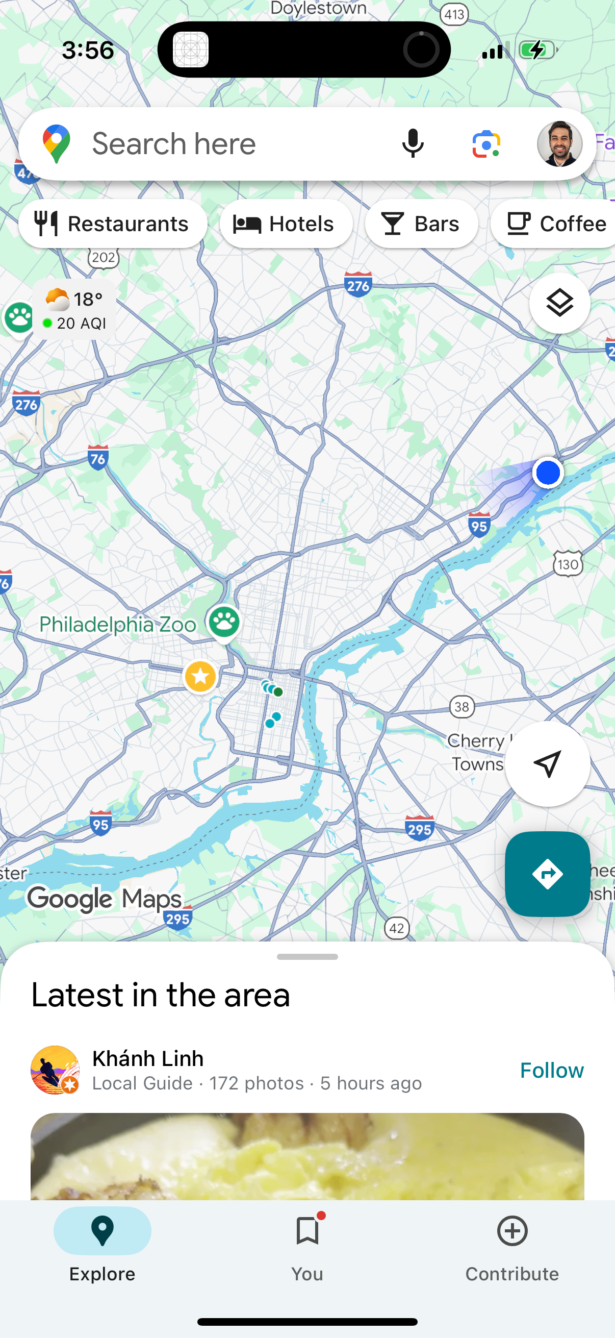 google-maps app screenshot 3